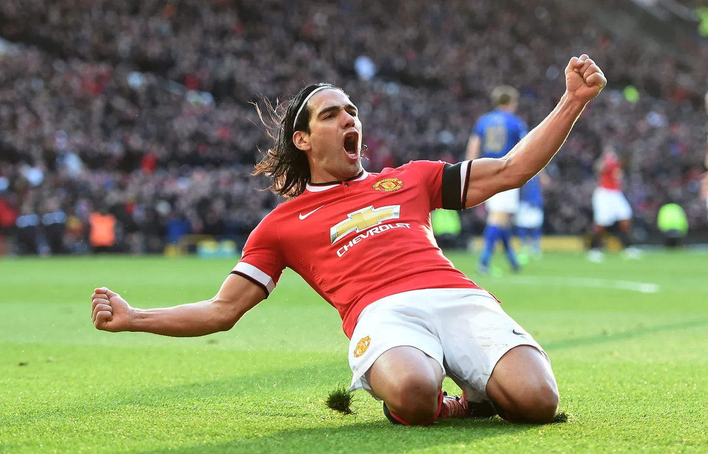 Radamel Falcao Manchester Unitedi särgis.