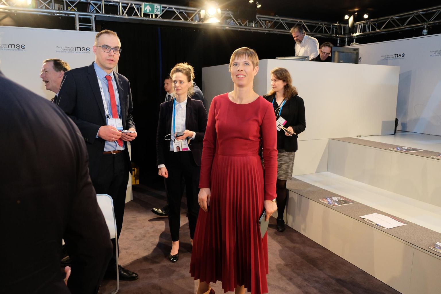 Eesti president Kersti Kaljulaid Müncheni julgeolekukonverentsil. 