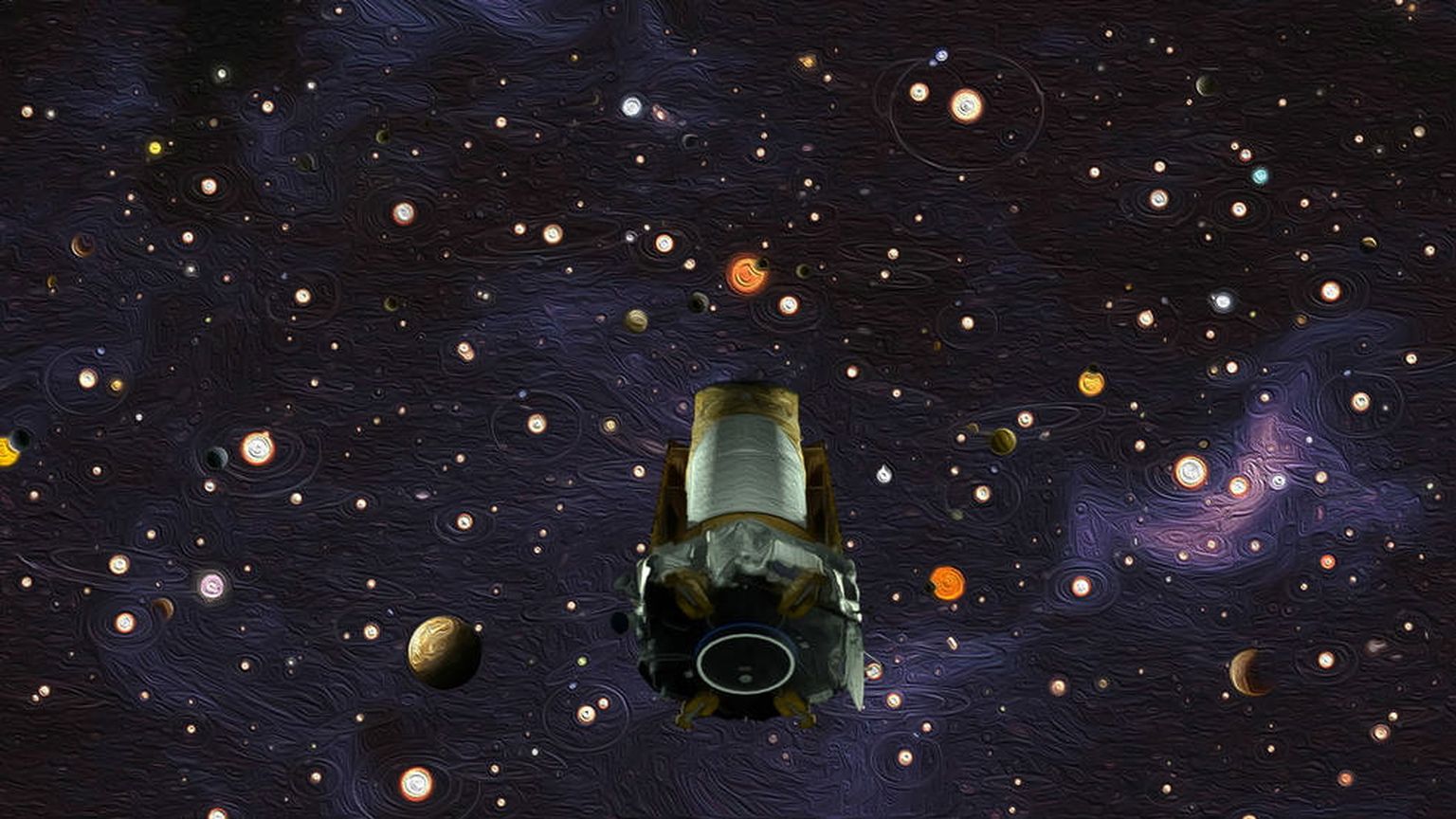 NASA atvaļinātais Keplera teleskops.