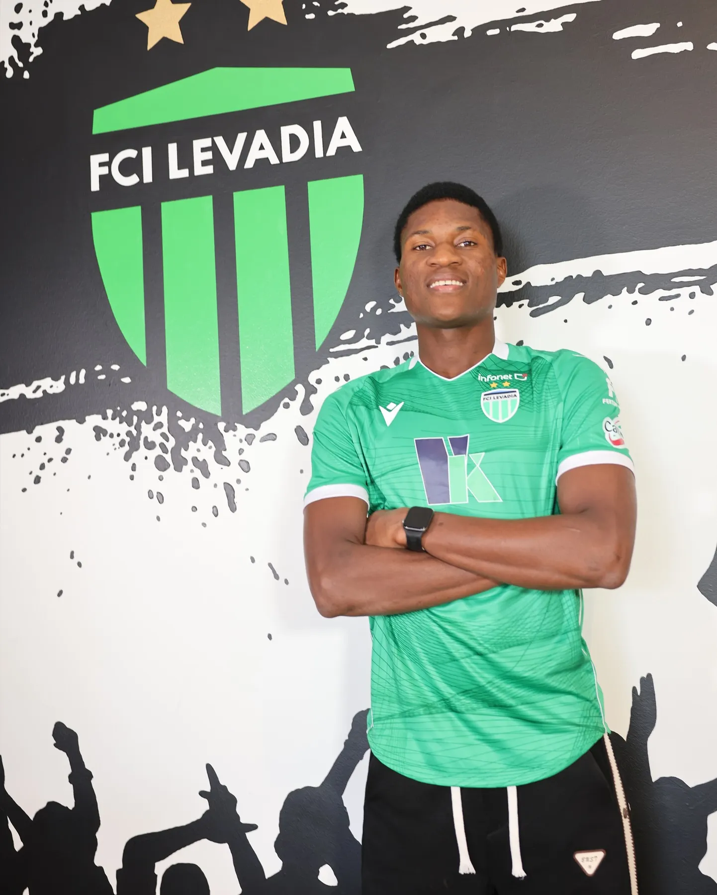 FCI Levadia uus mängija Victory Iboro Sunday Nigeeriast.