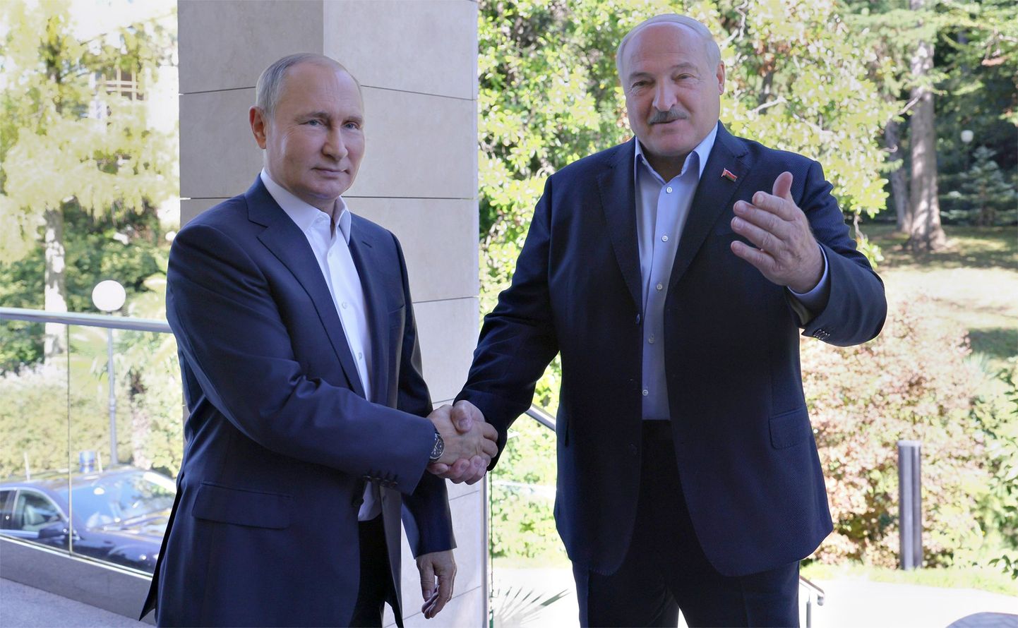 Vladimir Putin ja Aljaksandr Lukašenka.