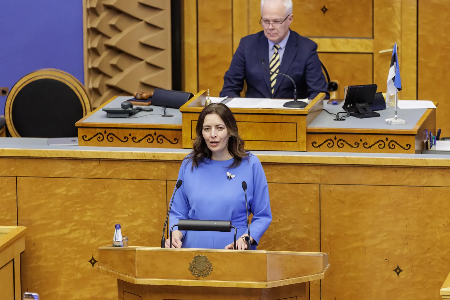 Sotsiaalminister Karmen Joller andis hiljuti riigikogu ees ametivande.