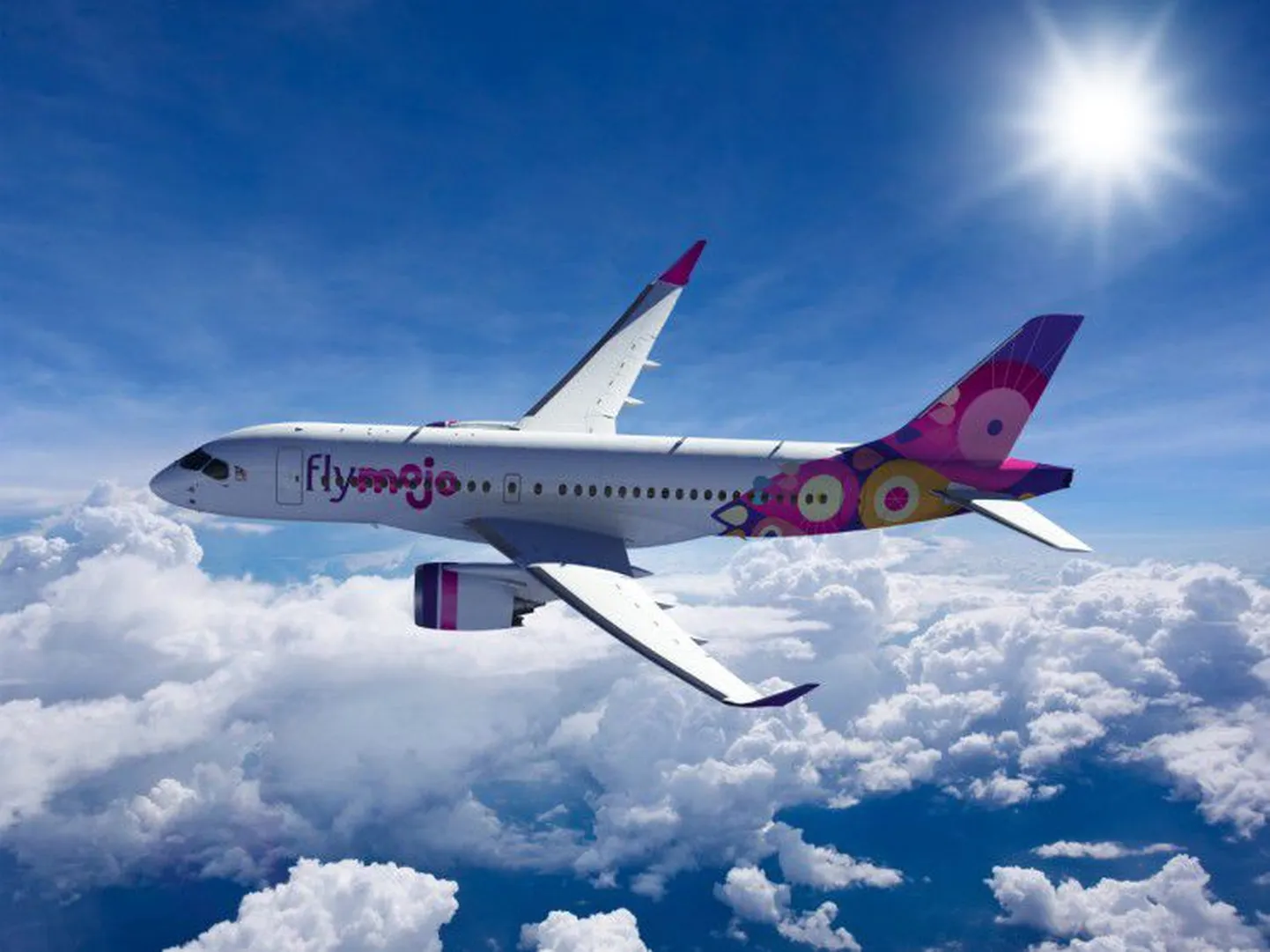 Flymojo värvides Bombardier CS100.