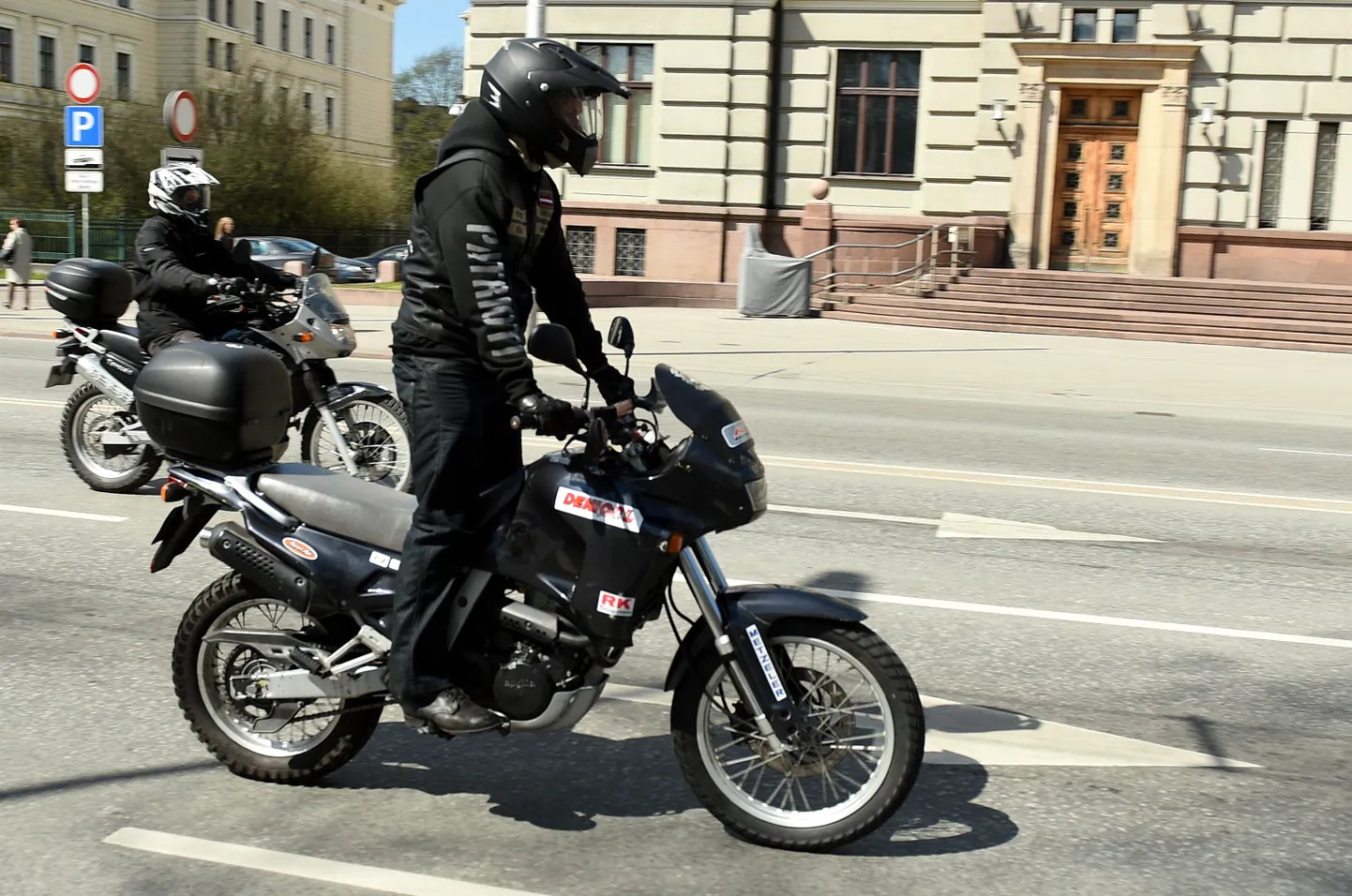 Motociklisti Rīgas ielās