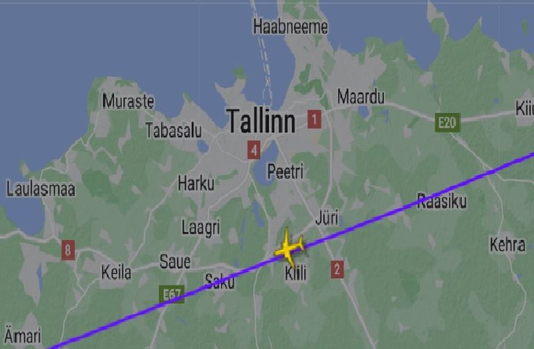 Российский самолет прошел через воздушное пространство Эстонии, несмотря на санкции.