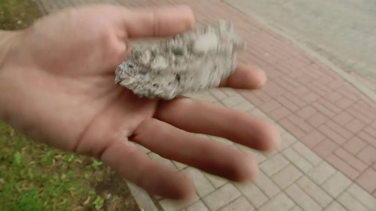 Хулиган с камнем