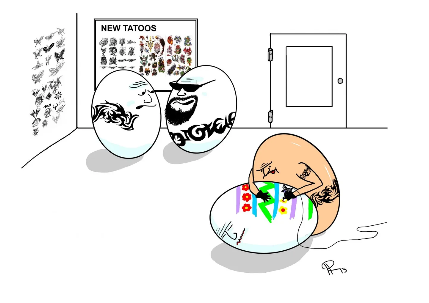 Nädala karikatuur "Munadepühad".