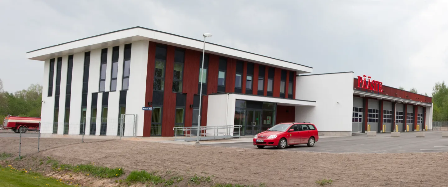 Valga päästekomando uus hoone Karja tänaval