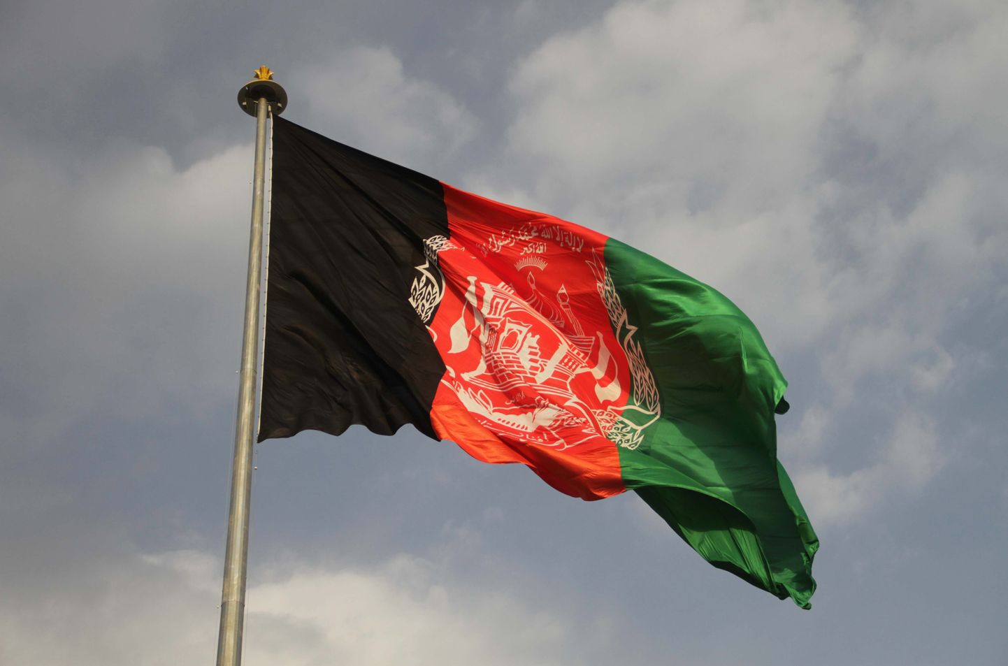 Иллюстративный снимок. Флаг Афганистана.