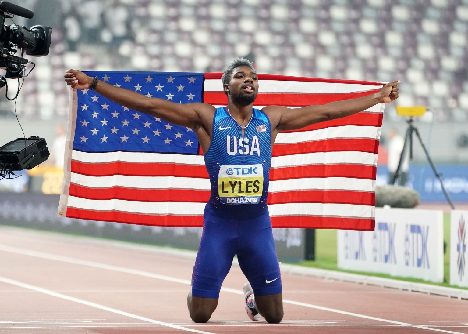 2019. aastal võidutses USA sprinter Noah Lyles 200 meetri jooksus kergejõustiku MMil Dohas.