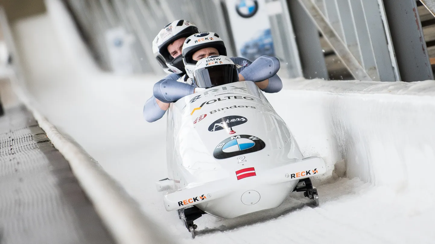 Latvijas bobslejisti (pilots Oskars Ķibermanis)