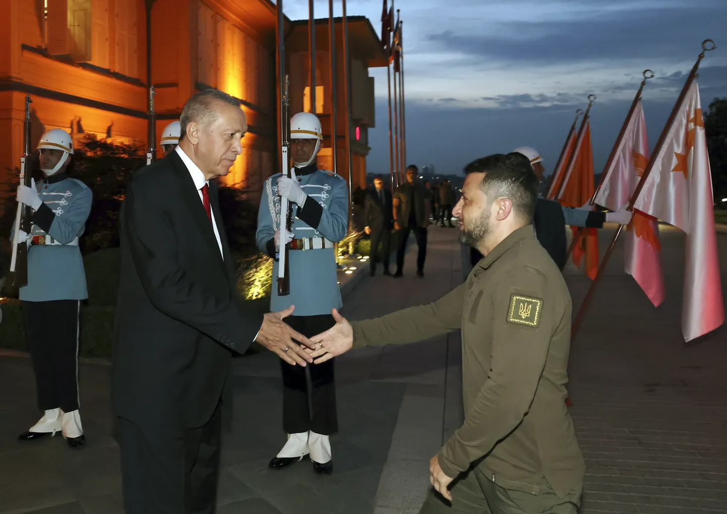 Turcijas prezidents Redžeps Tajips Erdogans un Ukrainas prezidents  Volodimirs Zelenskis