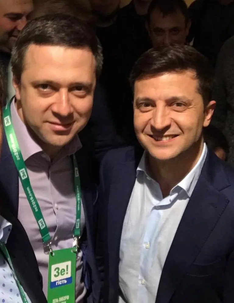 Вадим Белобровцев и Владимир Зеленский
