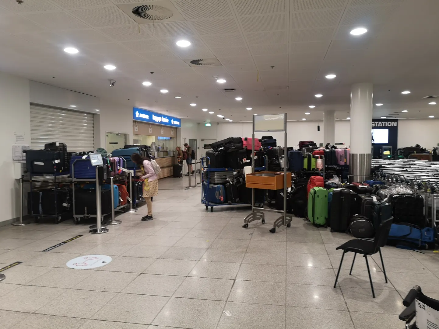 Kättetoimetamata pagas Kopenhaageni lennuväljal.