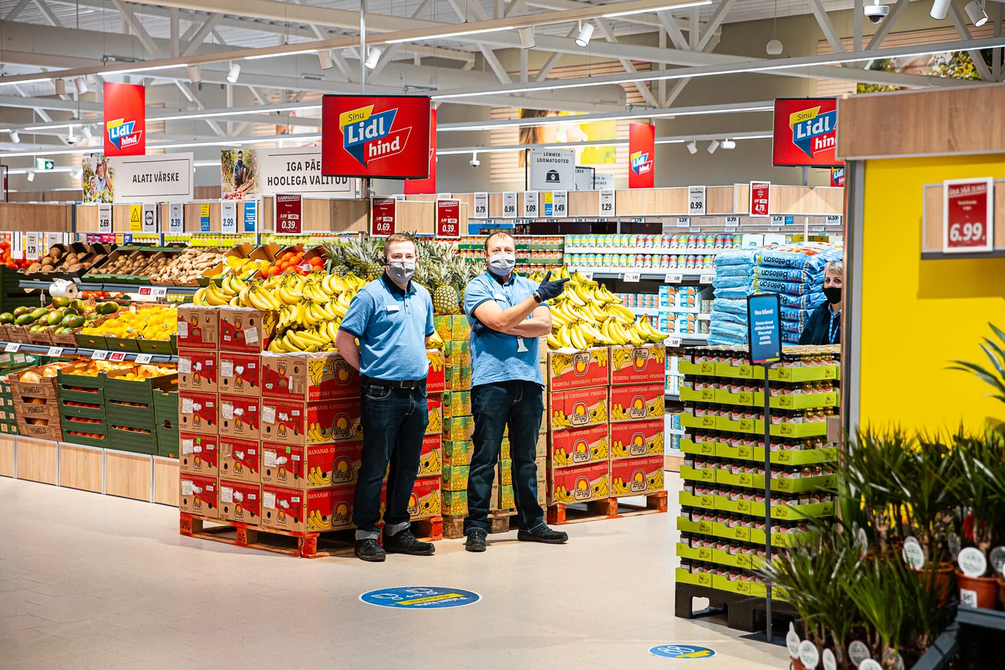 В нарвском магазине "Lidl".