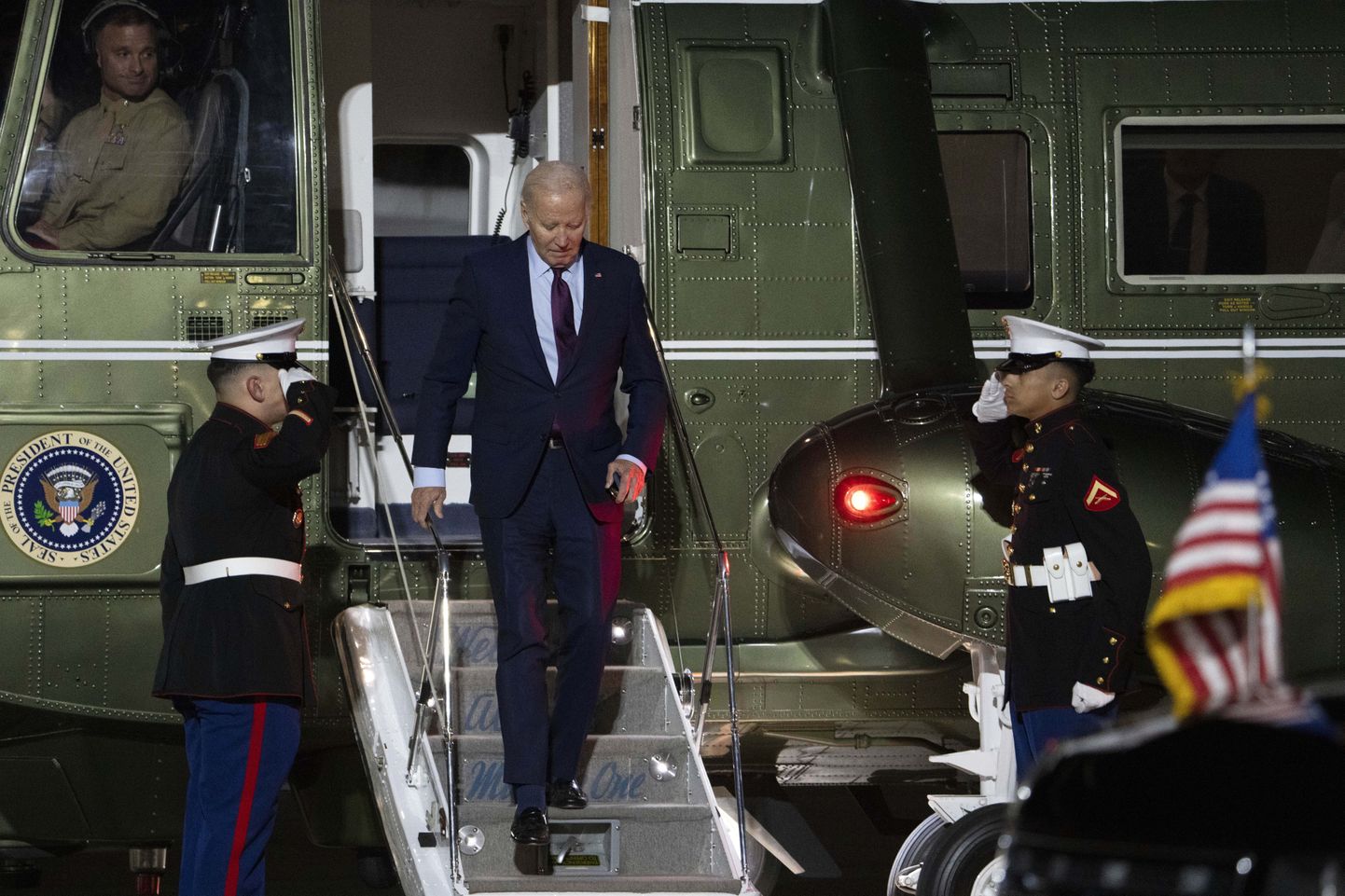 USA president Joe Biden saabus presidendikopteri Marine One'iga reedel Delaware'i osariigis asuvasse rahvuskaardi õhuväebaasi. Foto on illustreeriv.