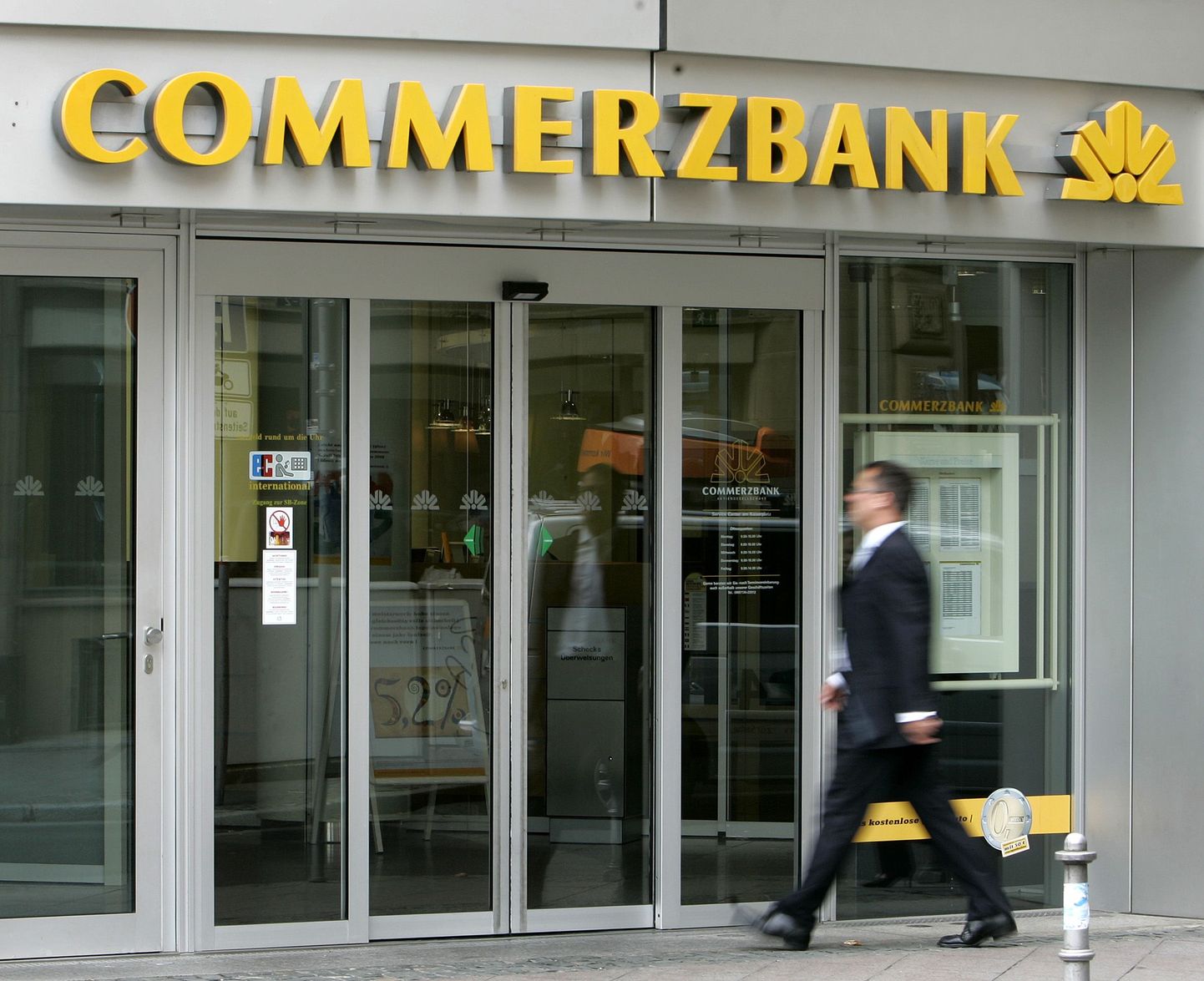 Commerzbanki filiaal Frankfurtis.