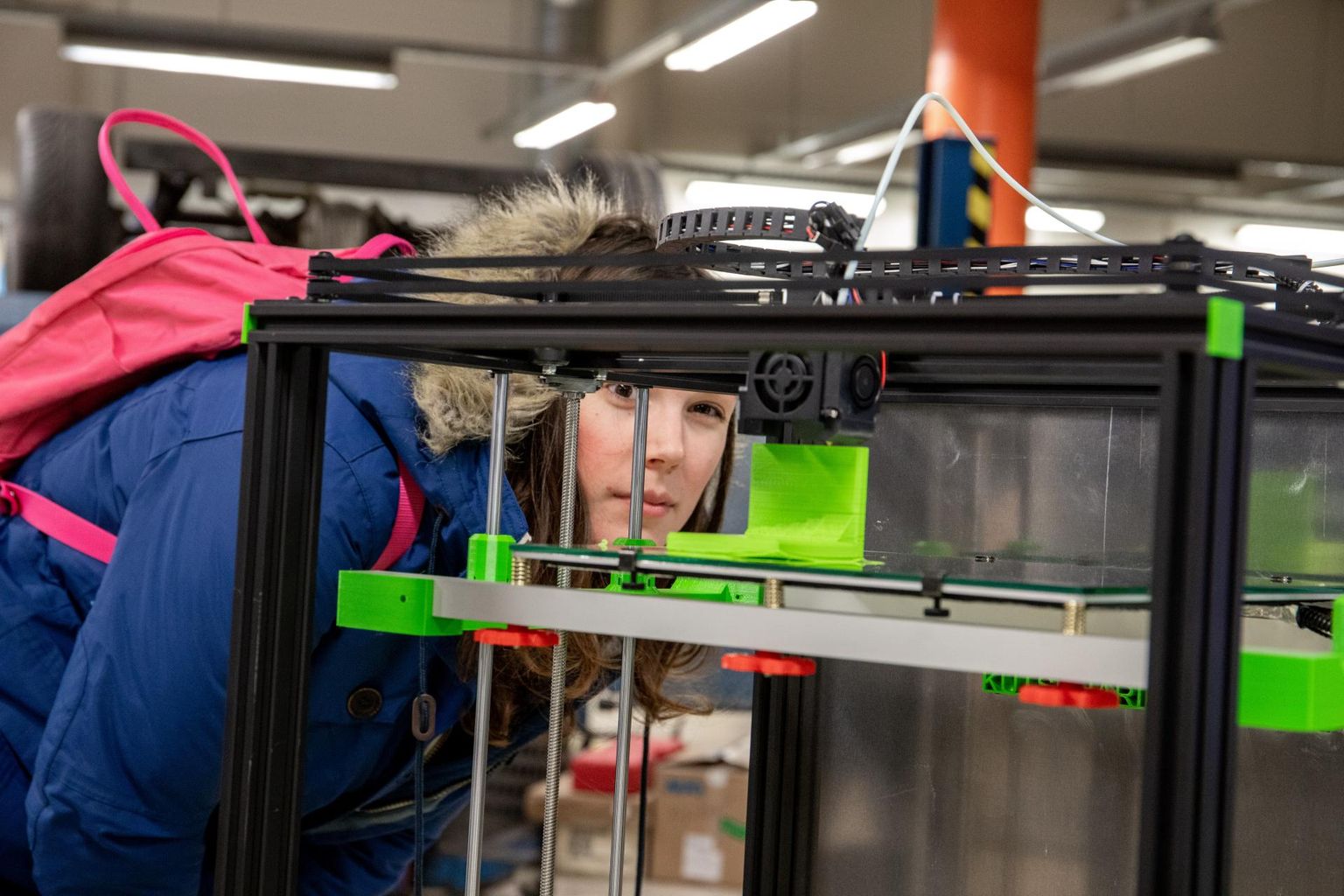 Pärnumaa kutsehariduskeskusel on ka üks omaehitatud 3D-printer.