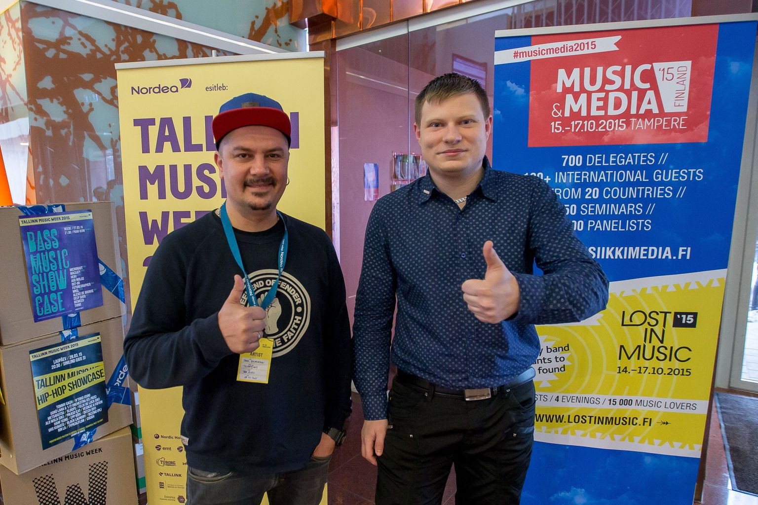 Основатель группы Trubetskoy Павел Булатников и старший редактор Limon.ee Эдгар Гергель. Снимок иллюстративный.