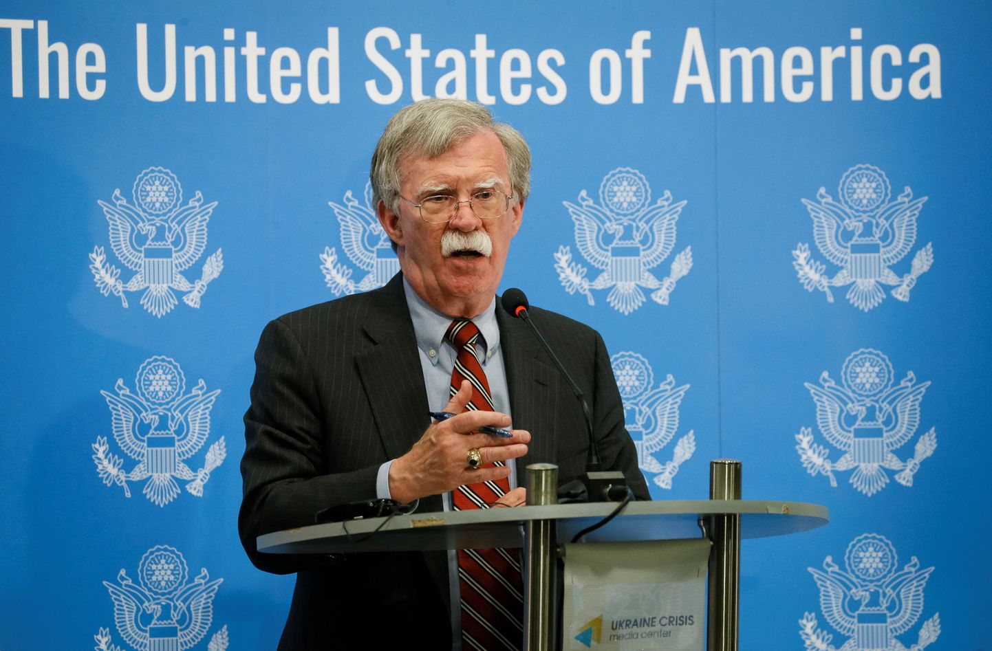 USA rahvusliku julgeoleku nõunik John Bolton reedel Kiievis.