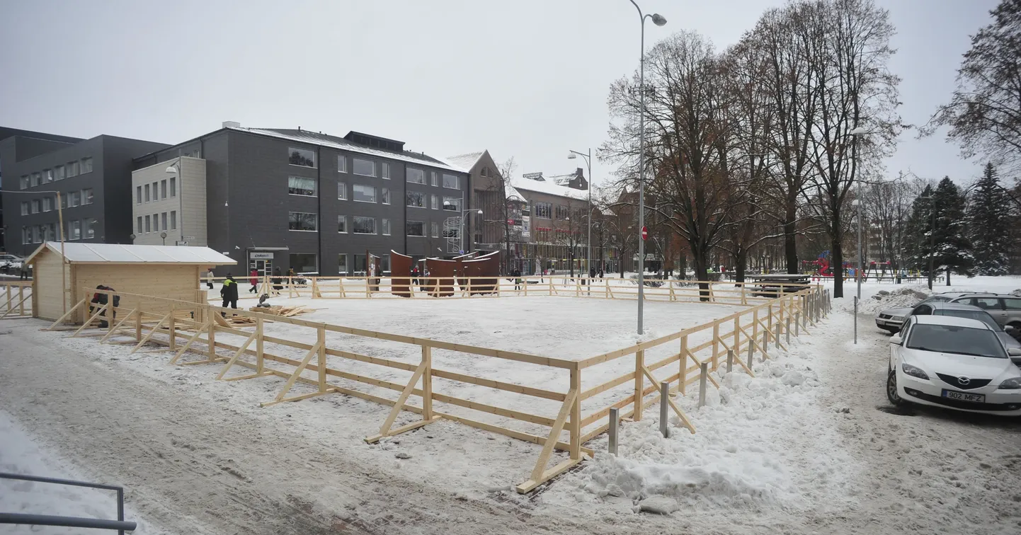 Tartu kaubamaja kõrvale ehitatakse liuvälja.
