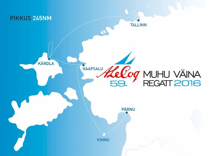 A. Le Coq 59. Muhu Väina regati distants - Pärnu-Kihnu-Haapsalu-Kärdla-Tallinn