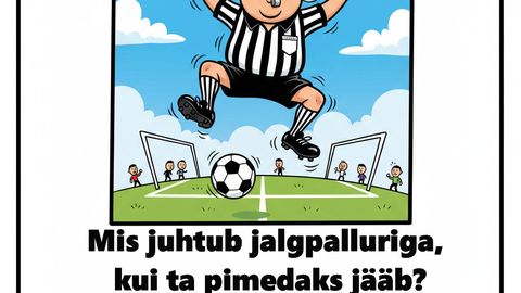 Kui jalgpallur jääb pimedaks