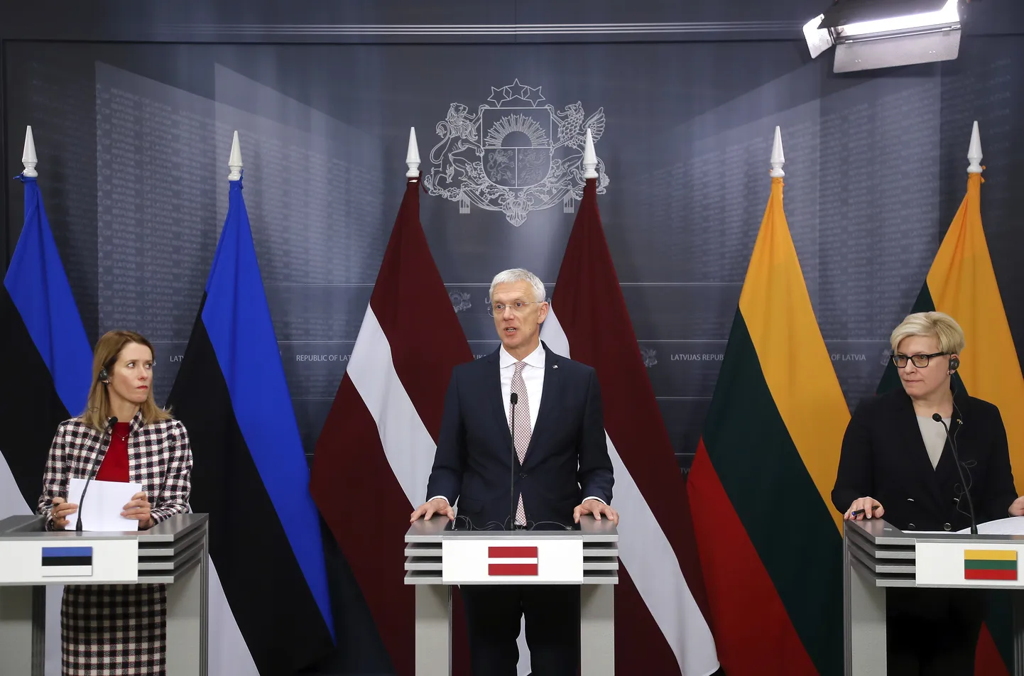 Eesti, Läti ja Leedu peaminister.