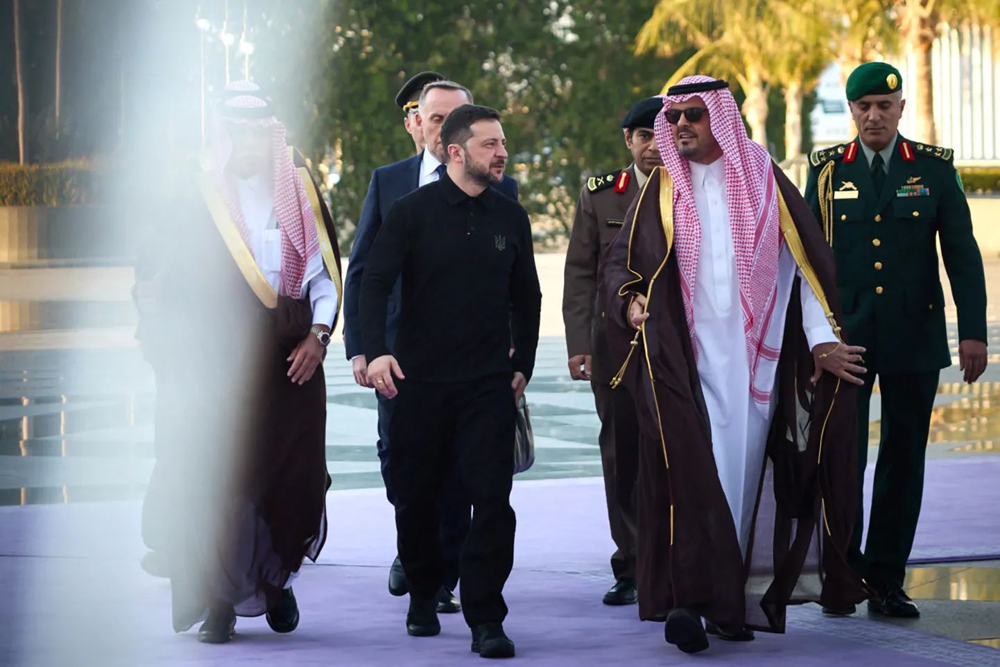 Ukrainaina president Volodõmõr Zelenskõi Saudi Araabias.