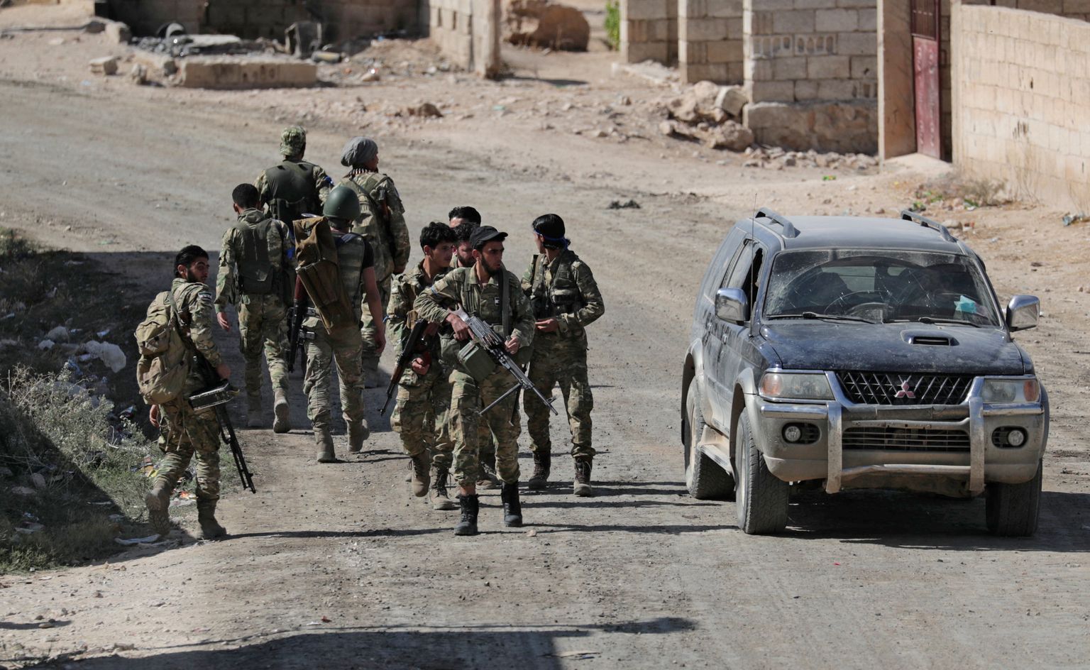 Боевые действие с участием турецких военных в Сирии.