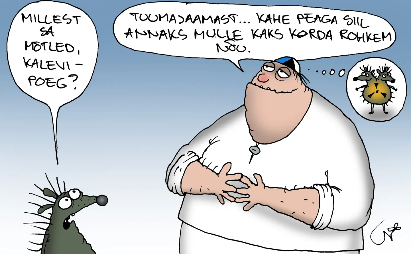 Urmas Nemvalts joonistab.