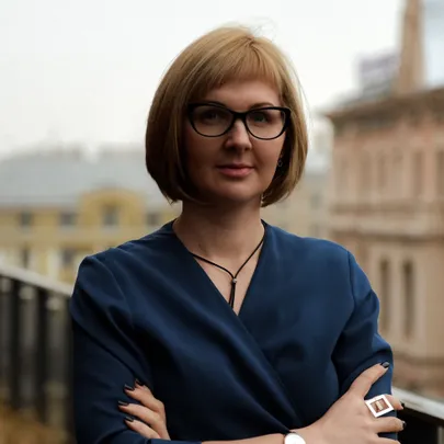 RusTVNET galvenā redaktora vietniece Ērika Staškeviča.