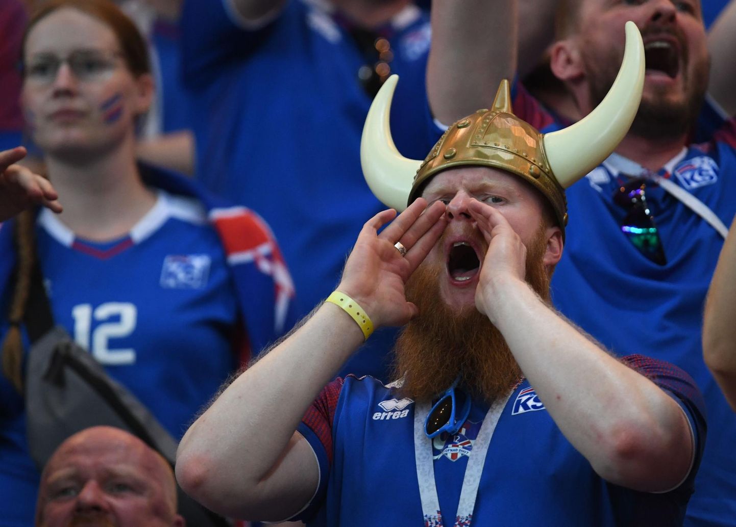 Islandi jalgpallifänn 2018. aasta maailmameistrivõistlustel.