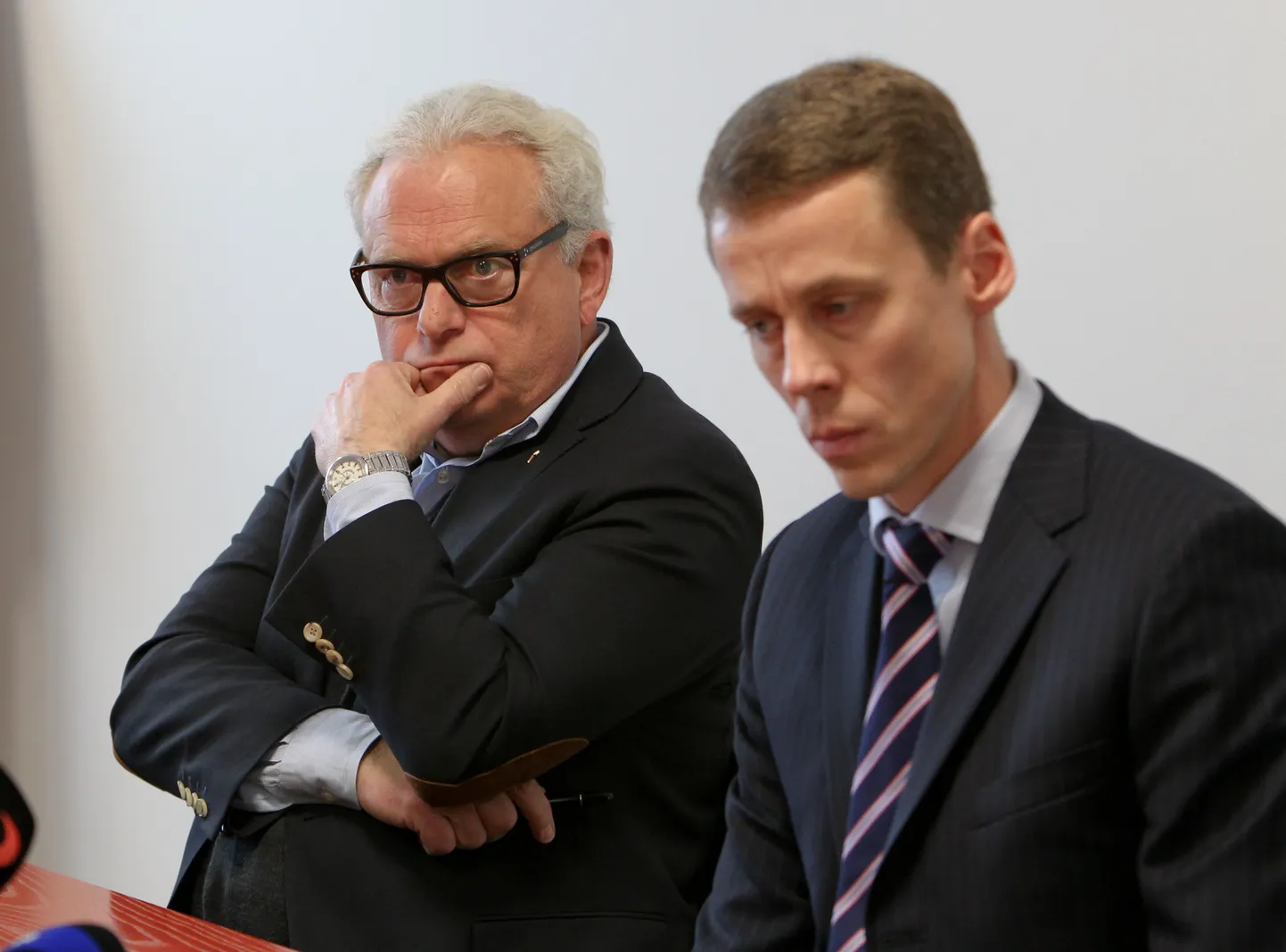 Estonian Airi juhid Jan Palmer ja Erkki Raasuke.