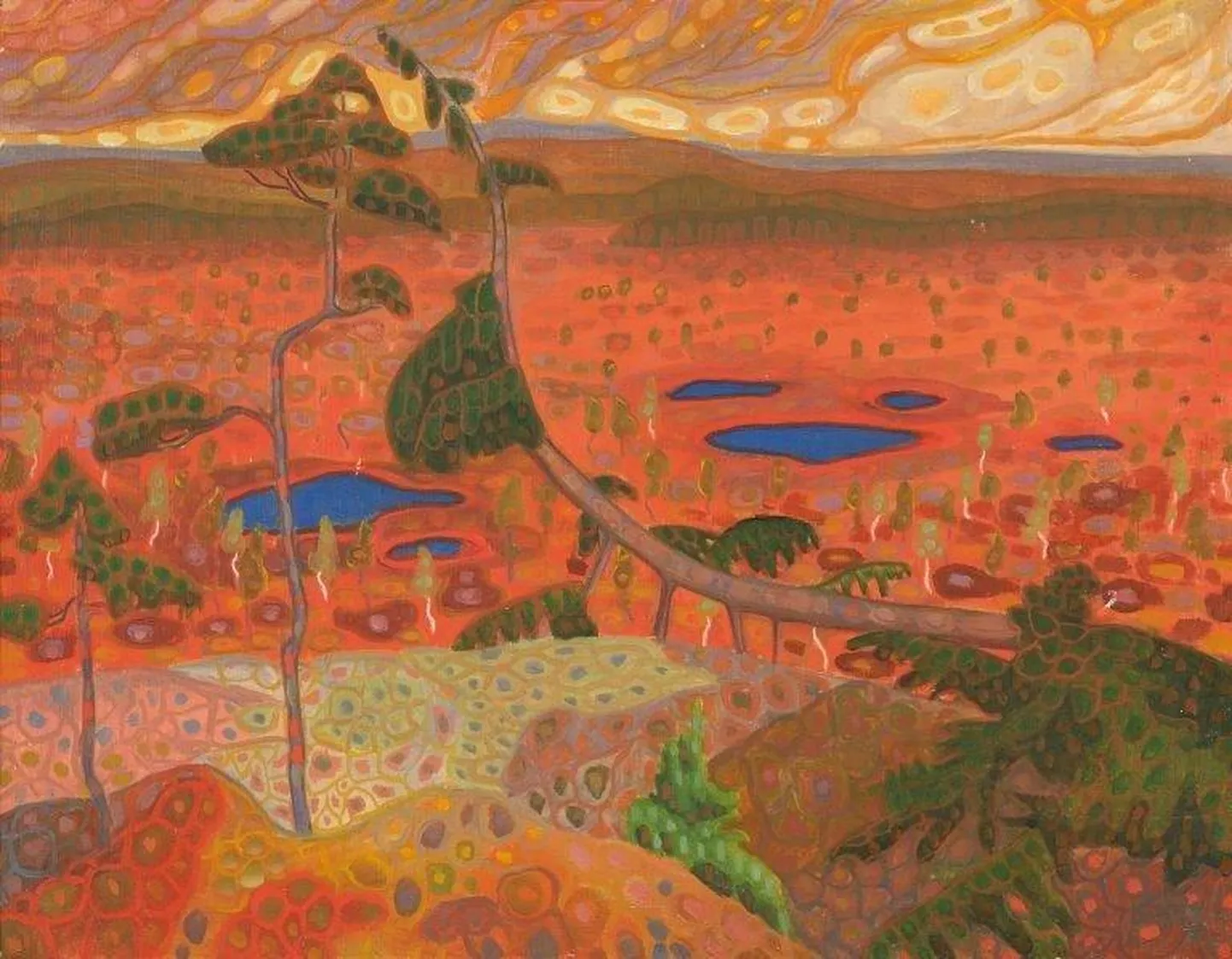 Konrad Mägi, «Norra maastik männiga» (1908–1910).