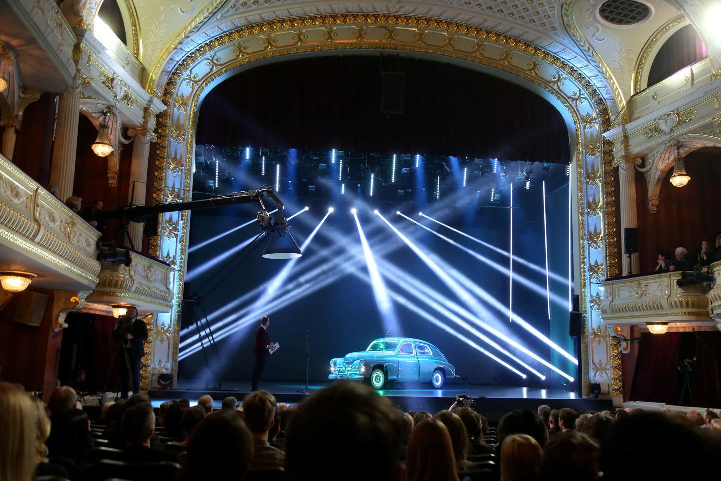 "Spēlmaņu nakts" balvu pasniegšanas ceremonija Latvijas Nacionālajā teātrī.