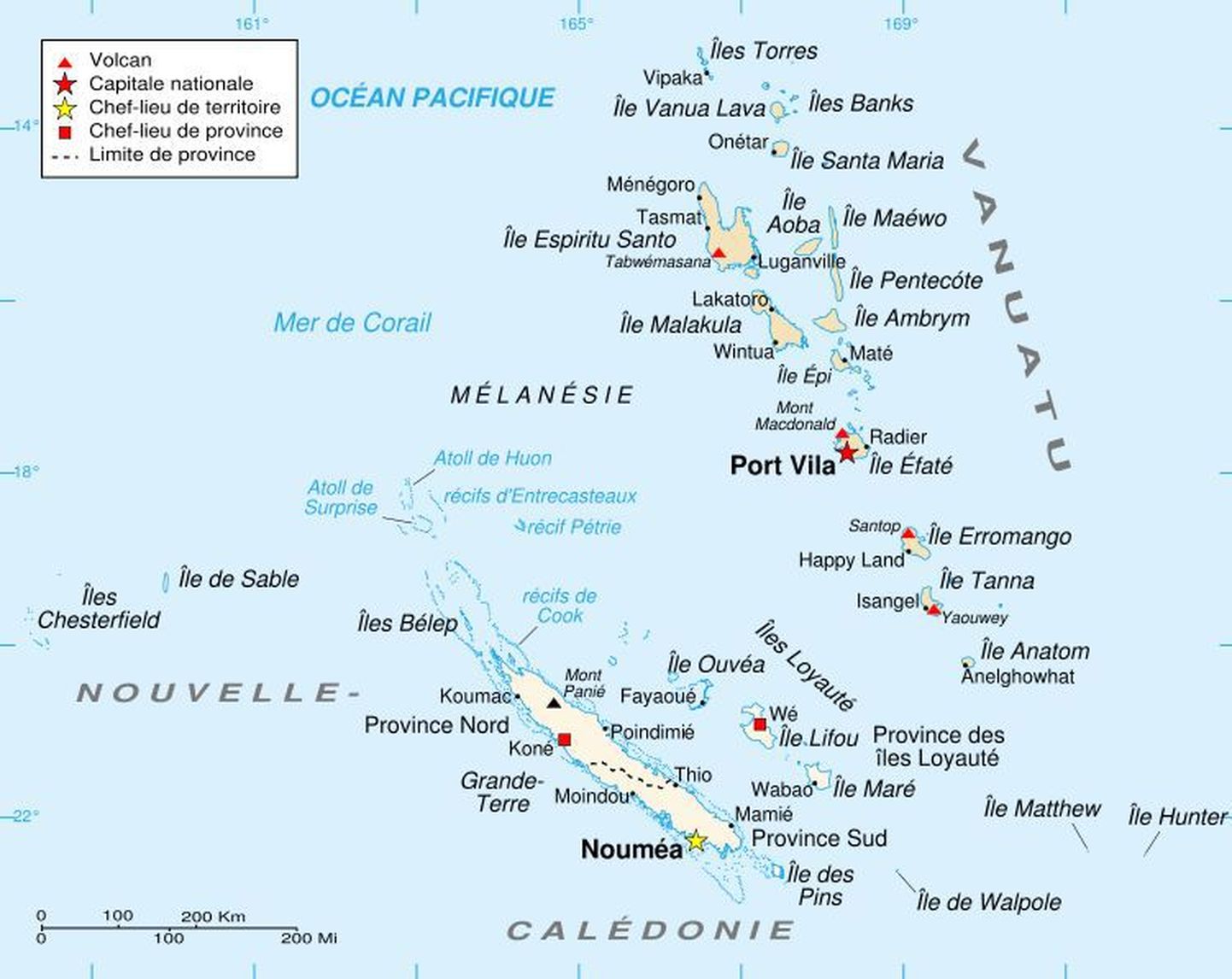 Vanuatu ja Uus-Kaledoonia