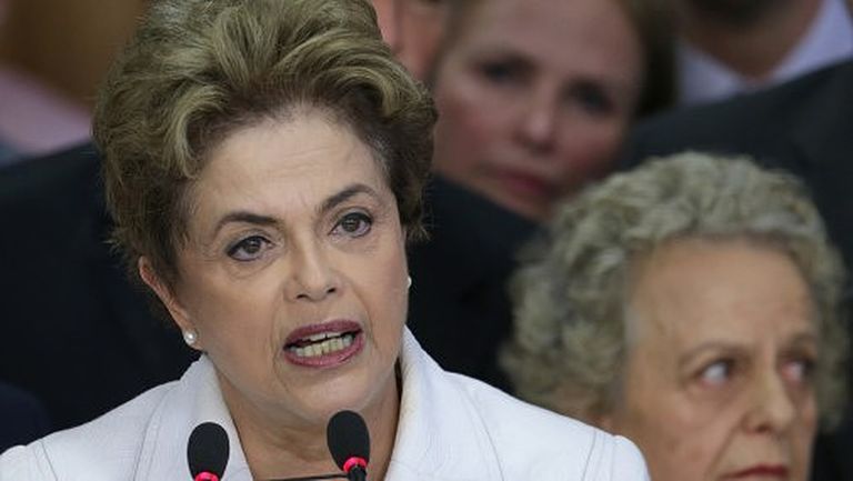 Brazīlijas prezidente Dilma Rusefa 