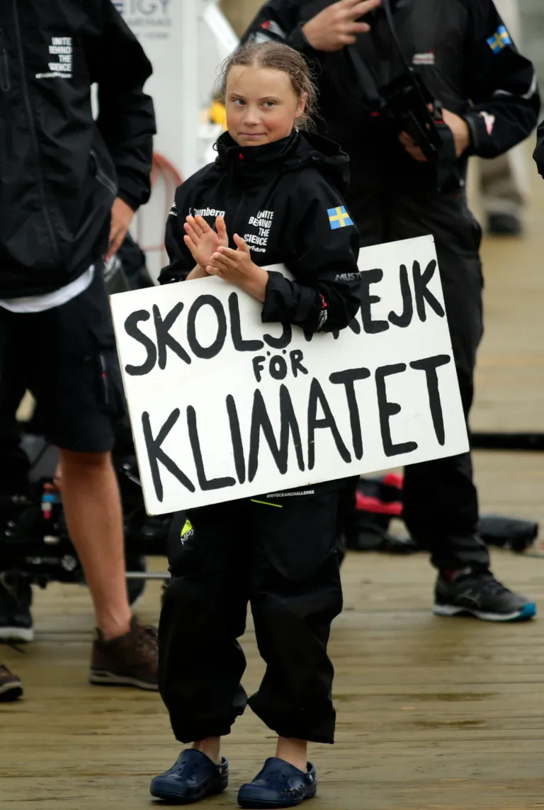 Greta Thunberg augustis 2019 New Yorgis