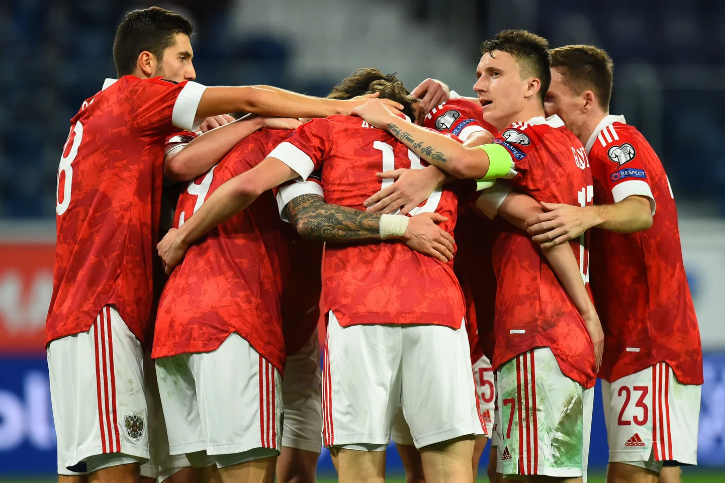 Krievijas izlases futbolisti 2021. gada novembrī