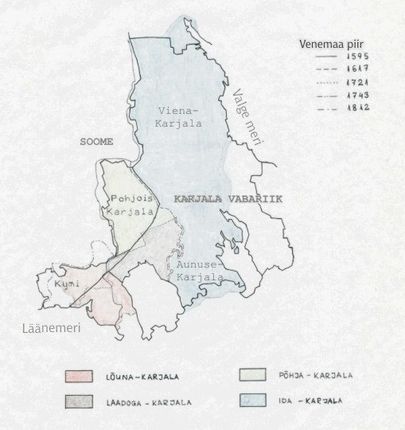 Karjala jaguneb ajalooliselt mitmeteks piirkondadeks.