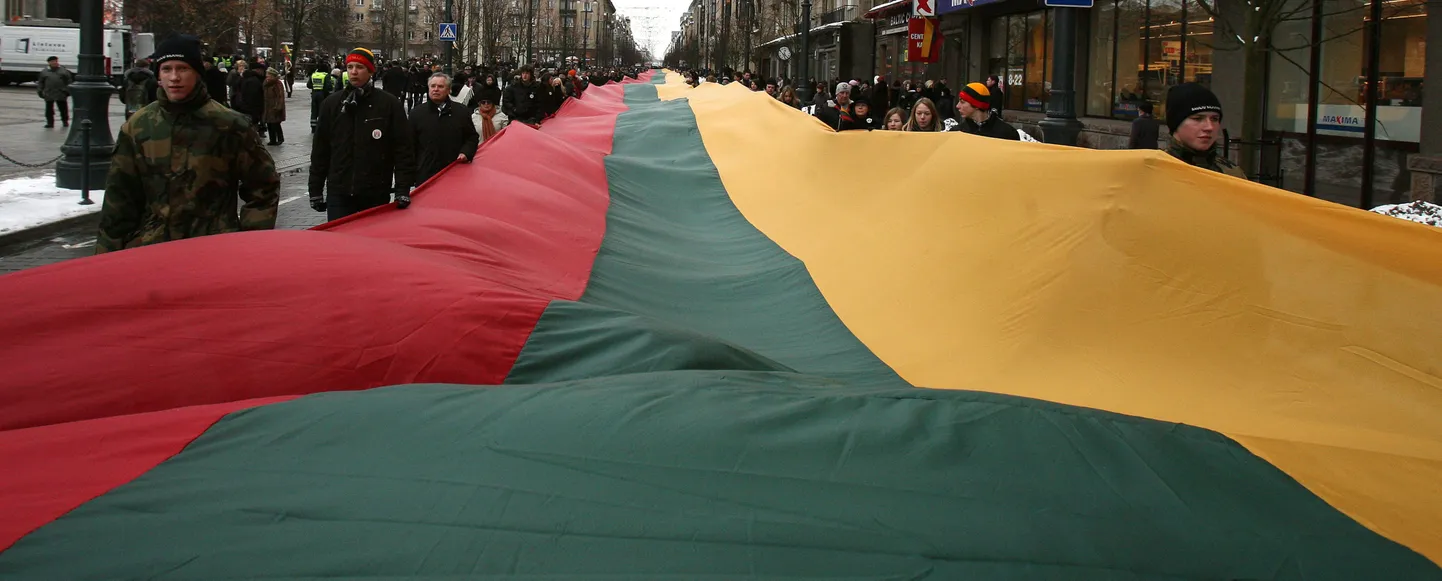 200-метровый флаг Литвы.