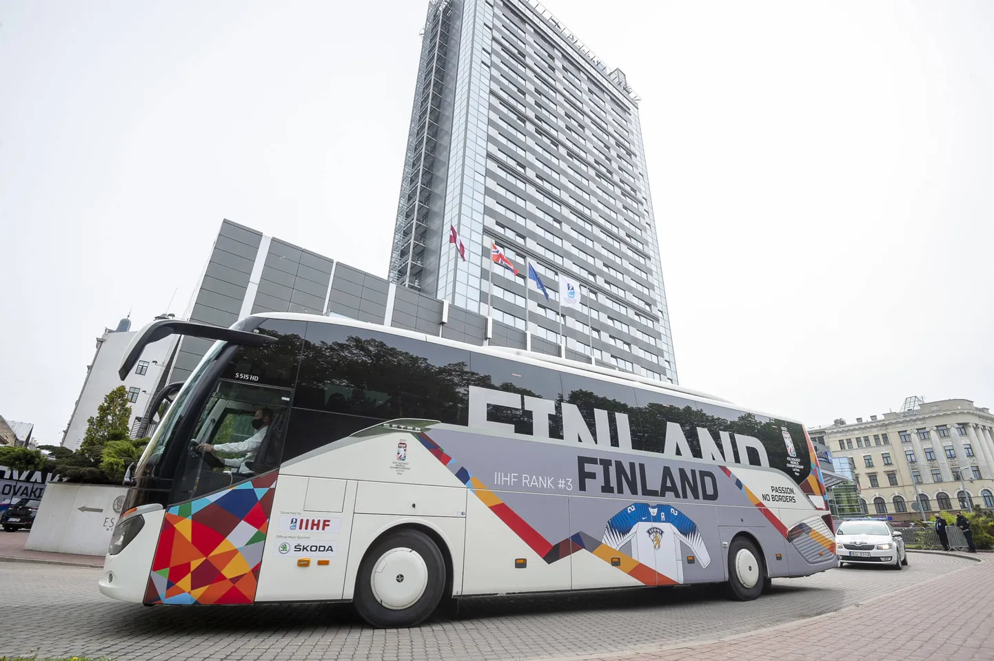 Soome hokikoondise buss kahe aasta tagusel MMil.