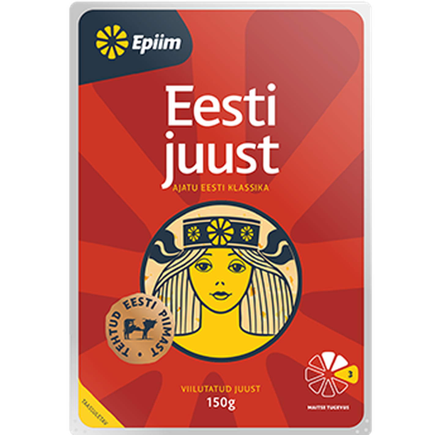 Uue kujundusega E-Piima Eesti juust