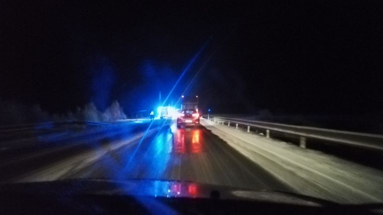 Õnnetus Tallinna-Pärnu-Ikla 107. kilomeetril. 