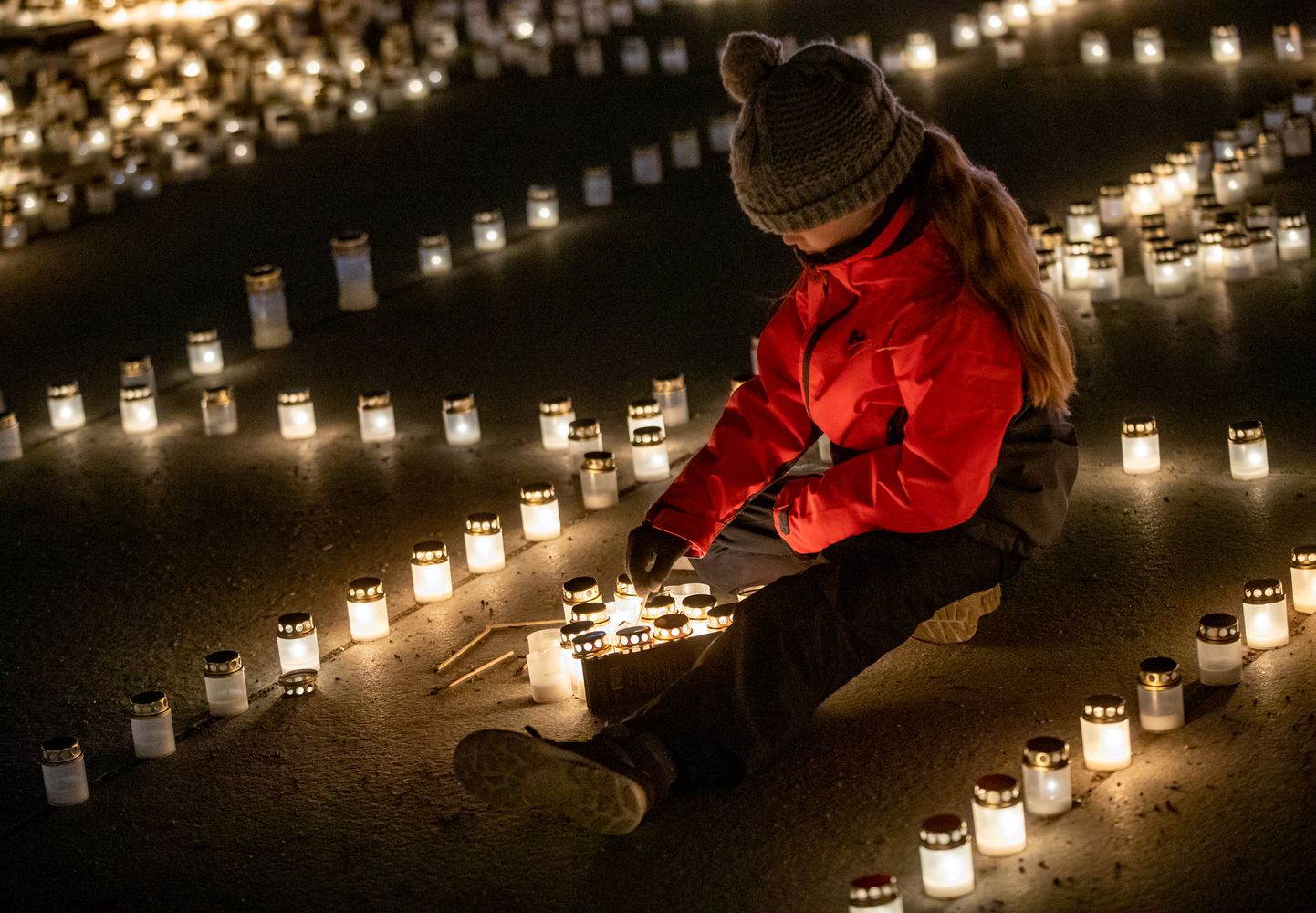 Акция памяти жертв мартовской депортации. Таллинн, 2019.