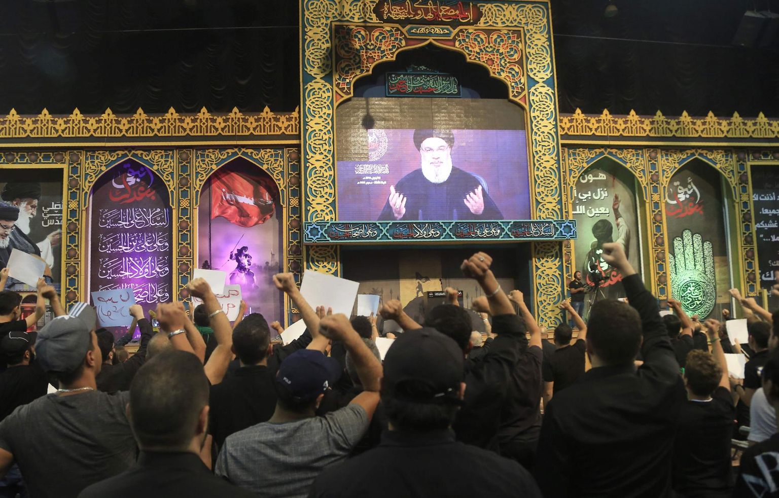 Hizbollah’ toetajad kuulavad 2. septembril Liibanoni pealinnas Beirutis liikumise juhi Sayyed Hassan Nasrallah’ kõnet.