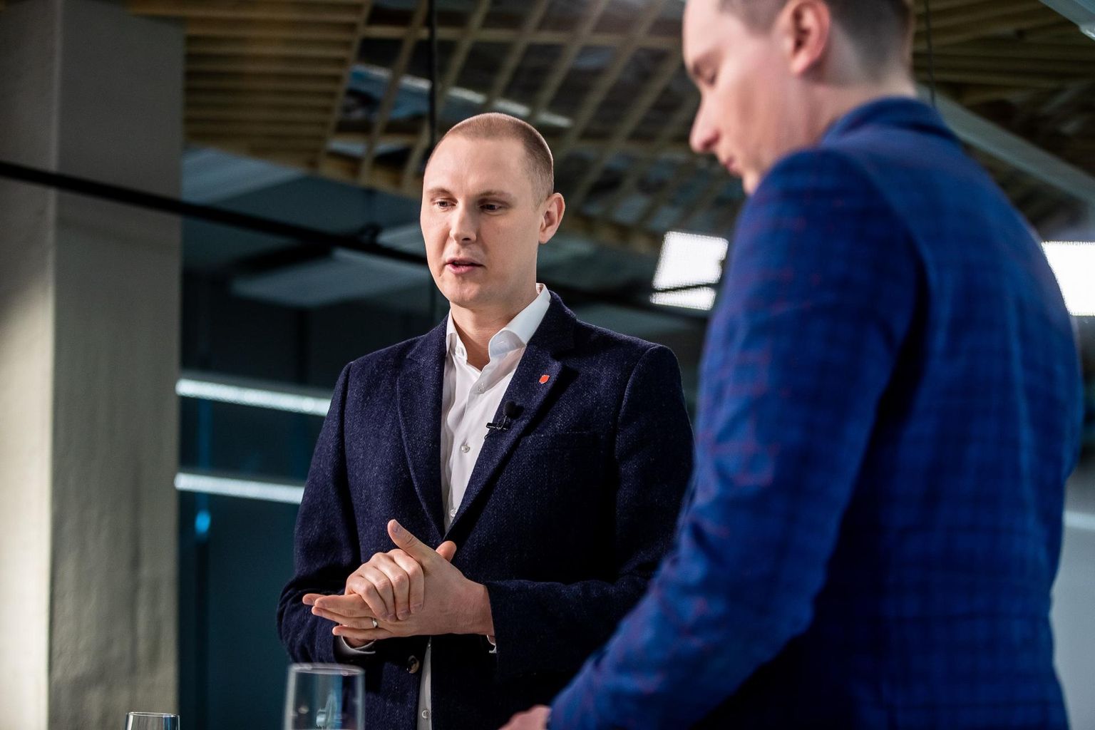 Sotsiaaldemokraatide Tallinna piirkonna uus esimees Raimond Kaljulaid eile saates «Otse Postimehest».