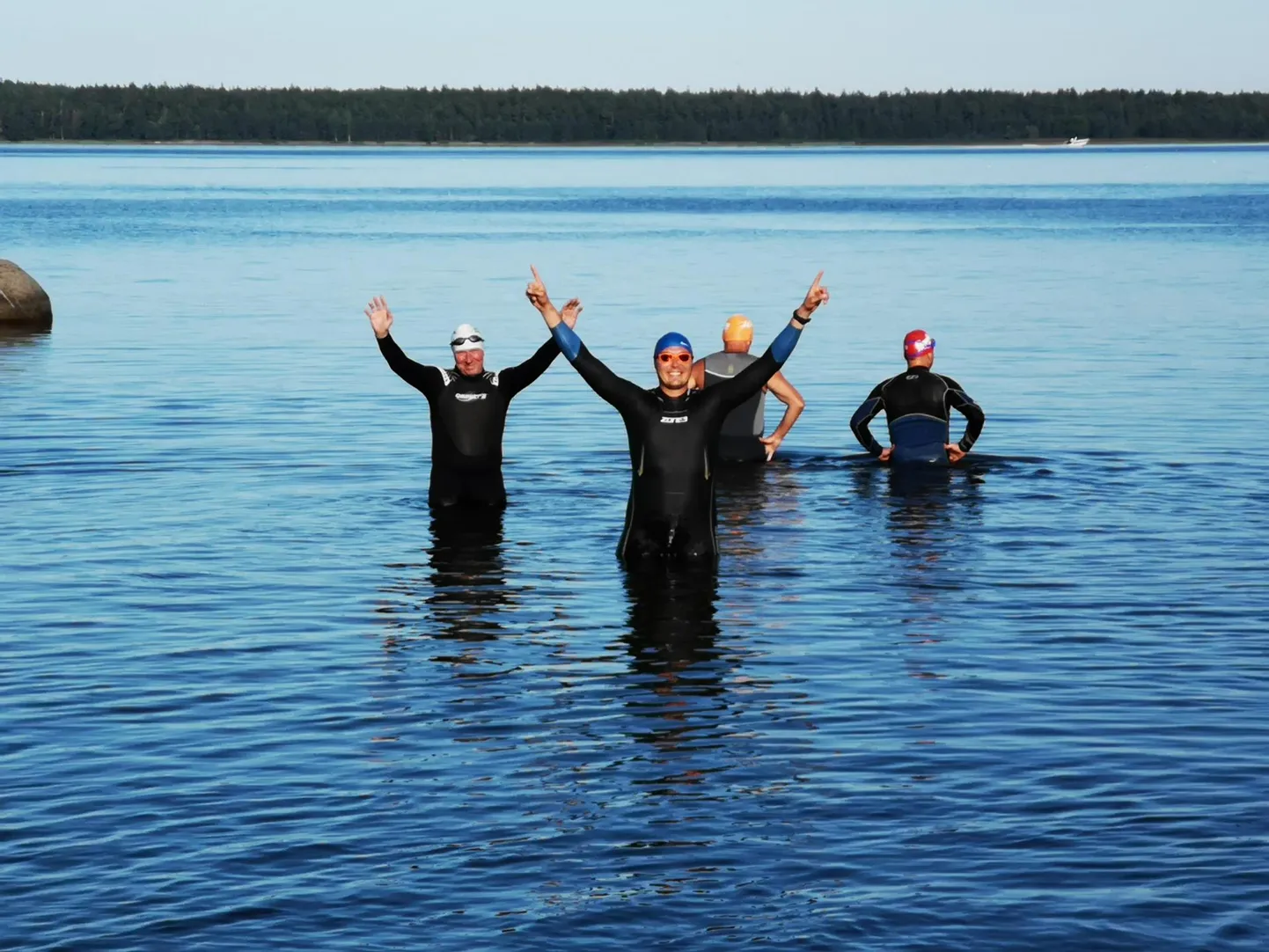 Ajalooline hetk: Käsmult Võsule ujujate randa jõudmine, mil tekkis idee korraldada Open Water Estonia.