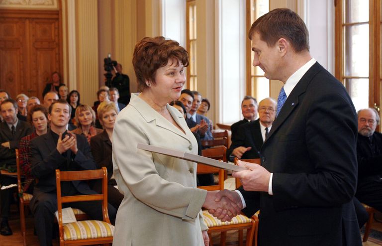 2006. aastal sai Svetlana Tširkova riikliku elutööpreemia silmapaistvate saavutuste eest tippsportlasena ja pikaajalise tegevuse eest vehklemise arendamisel. Foto: Peeter Langovits